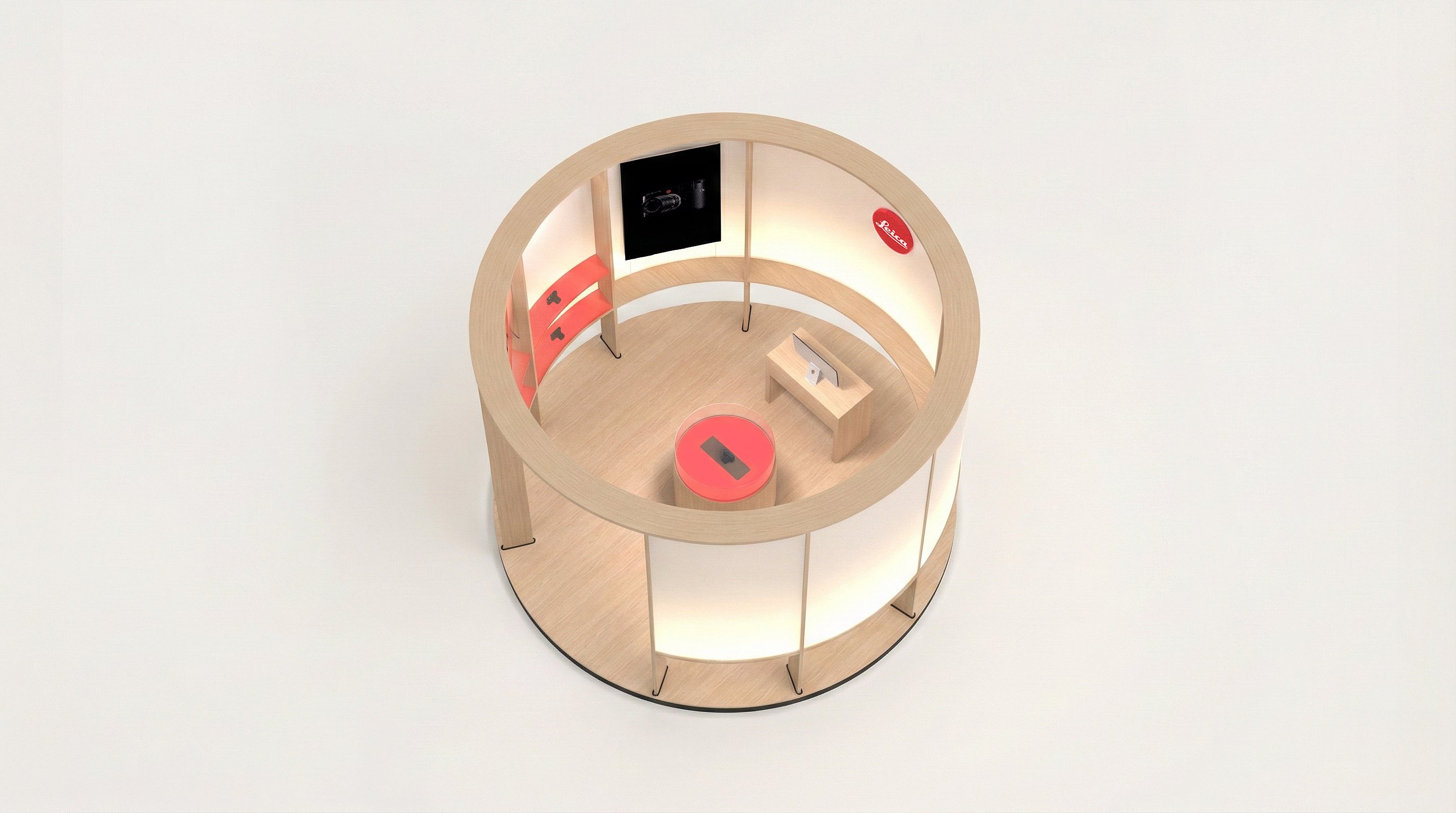 Step Into the Lens — Leica shop-in-shop hero render