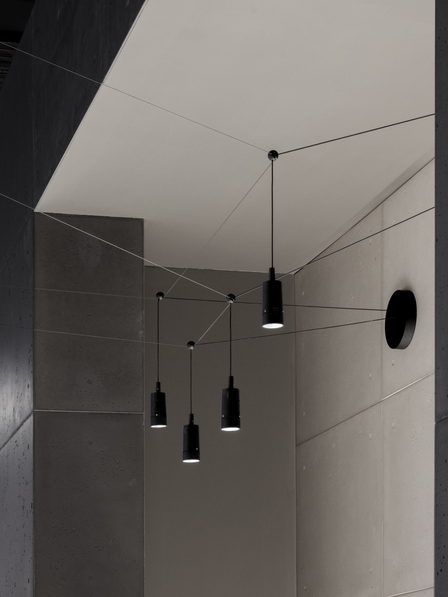 Air-Lighting at Euroluce — suspended fixture detail