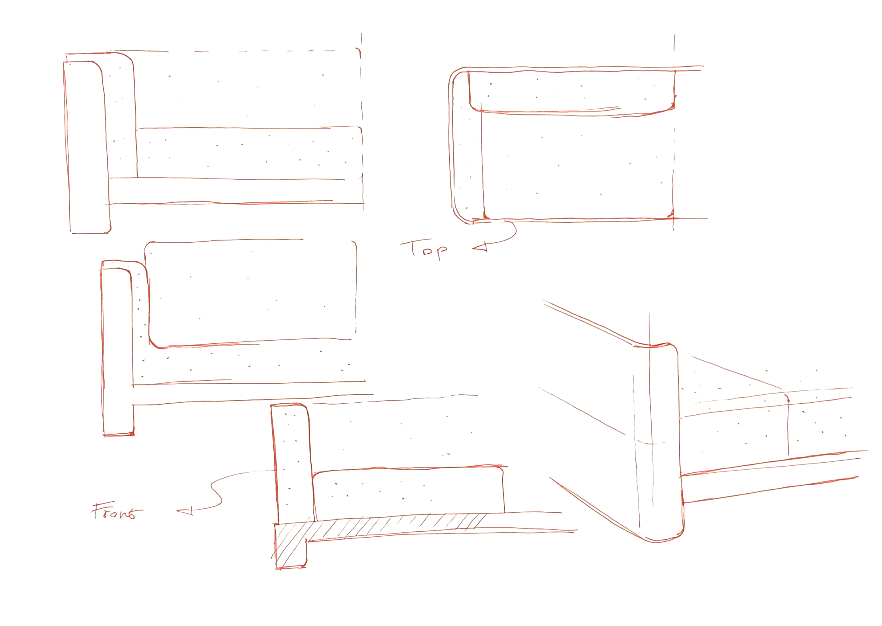 Initial concept sketch — continuous frame study